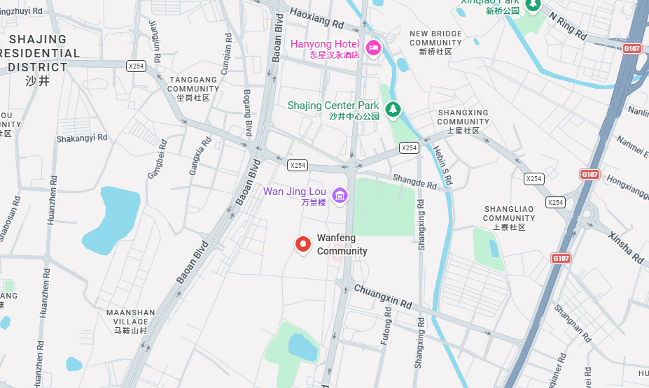中国广东省深圳市宝安区新桥街道 万丰社区万丰中路229号B栋 邮编：518100